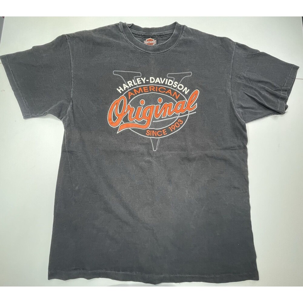 VTG 1993 Harley Davidson Eagle Harley Davidson T Shirt Medium Black Biker Motor